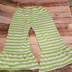 Striped flared pants